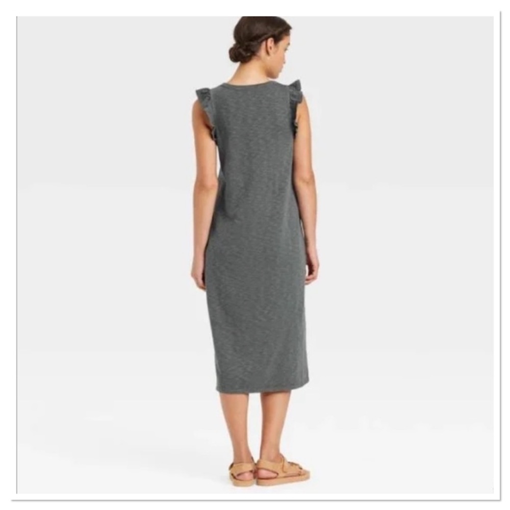 Women's Ruffle Tank Dress Universal Thread - Picture 3 of 5